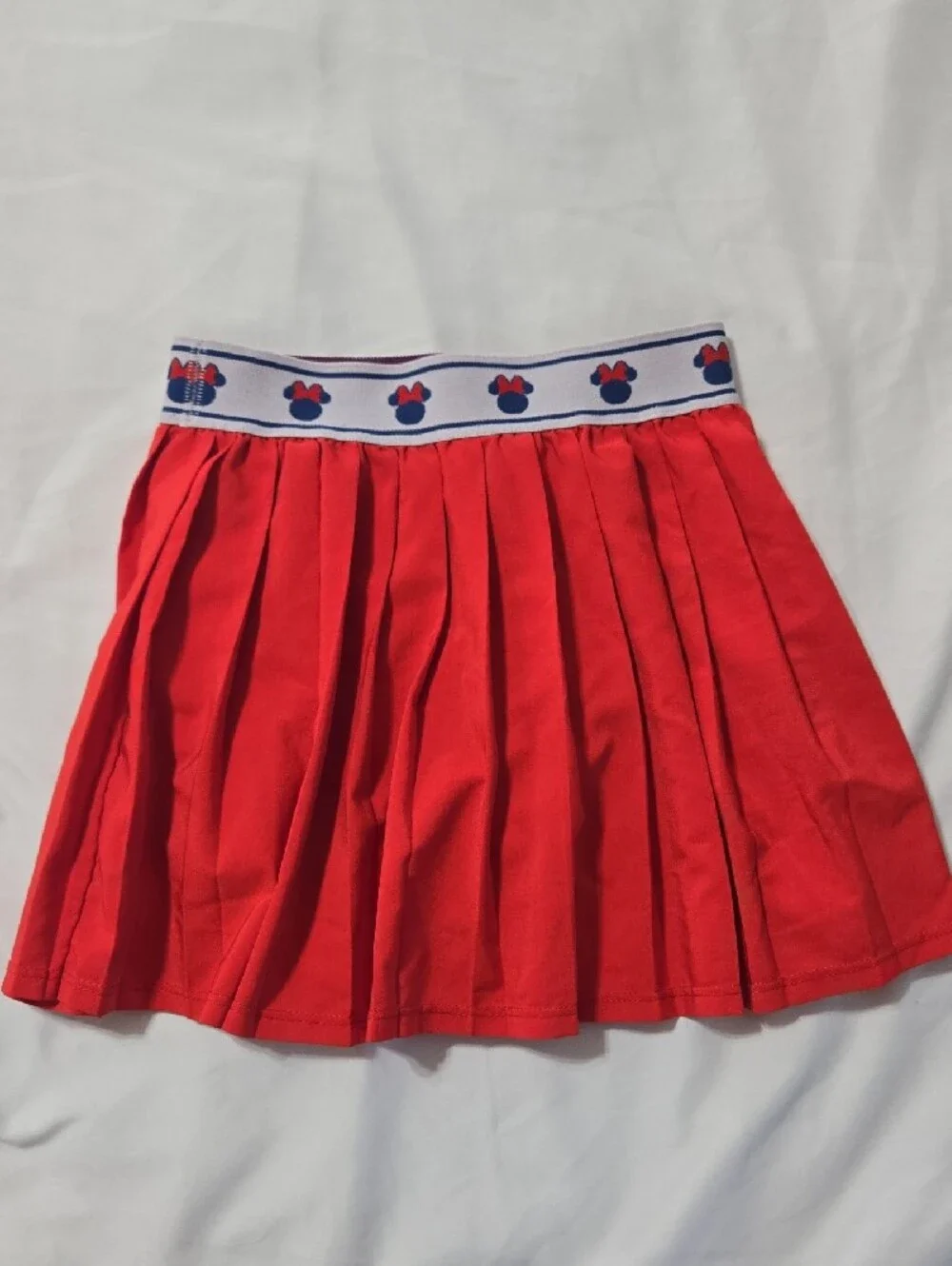 Disney Navy & Red Minnie-Inspired Tank Top and Pleated Skirt